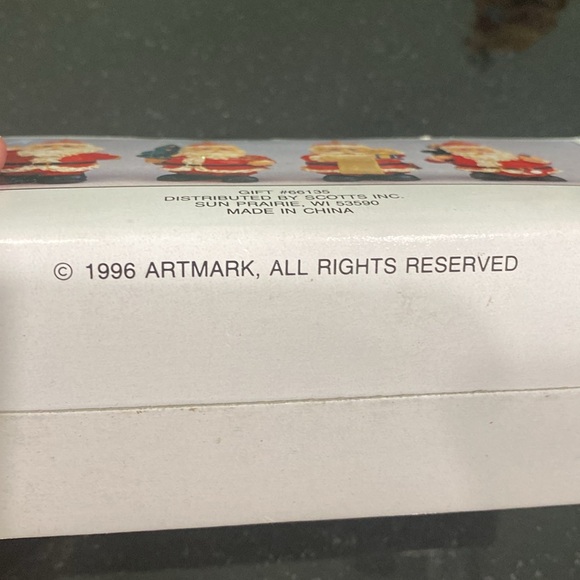1996 Vintage Santa Ornaments by Artmark in Original box - Picture 8 of 10